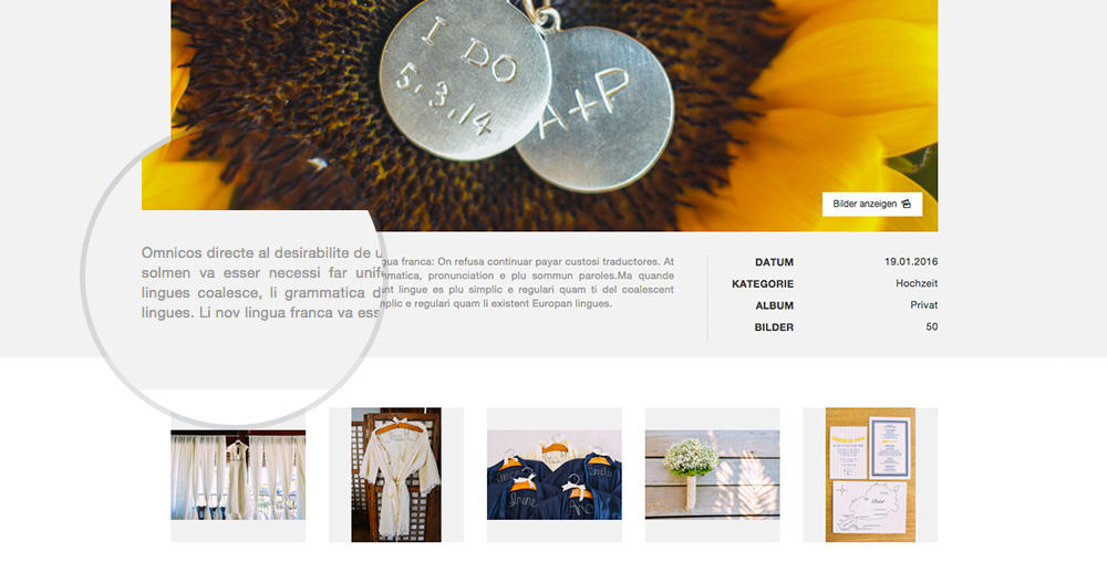 Die Album Beschreibung Lässt Sich Im Online Shop Oberhalb Der Bilder Mit Hilfe Einer Neuen Option In Den Kategorien / Album Einstellungen Ein Bzw. Ausblenden. Mit Einem Weiterlesen Platzhalter {more} Kann Die Beschreibung In Der Album Übersicht Verkürzt Und Optimal Im Webshop Dargestellt Werden. Die Beschreibung Vor {more} Wird In Der Album Übersicht Dargestellt, Die Beschreibung Nach Dem Platzhalter Im Album Selbst. Wenn Kein {more} Platzhalter Verwendet Wird, Wird Die Beschreibung In Der Album Übersicht Und Im Album Ident Dargestellt.