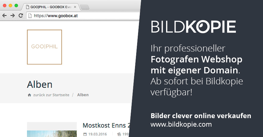 Ihr Professioneller Fotografen Webshop Mit Eigener Domain. Ab Sofort Bei Bildkopie Verfügbar! Wählen Sie Für Ihren Bildkopie Webshop Einen Domain-Namen, Der Ihnen Gefällt. Ihre Kunden Prägen Sich Ihre Wunschdomain So Leichter Ein Und Kommen Einfacher Direkt Zu Ihrem Shop.