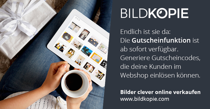 Fotografen schenken Freude mit der neuen Gutscheinfunktion. Ab sofort im Shop System verfügbar!