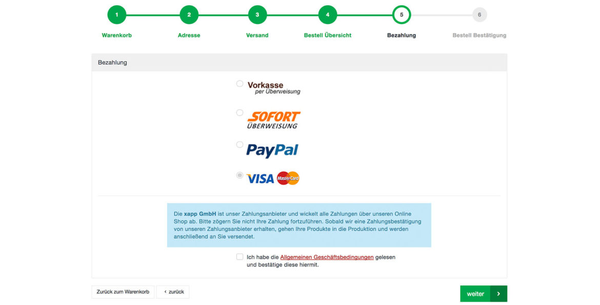 Verbesserte System E-Mails bei Visa und Paypal Zahlungen