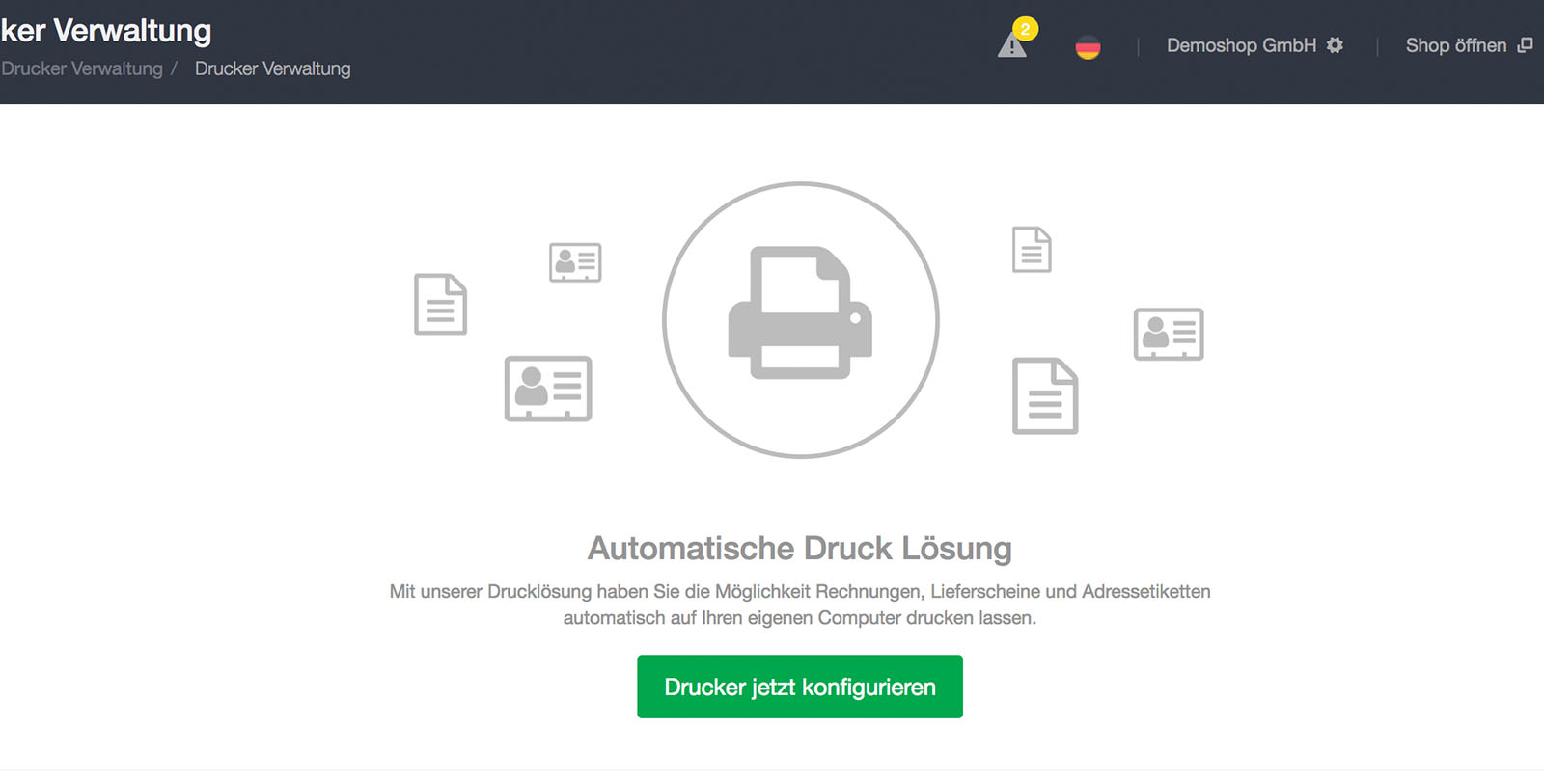 Neu: Automatischer Rechnungs- und Etikettendruck